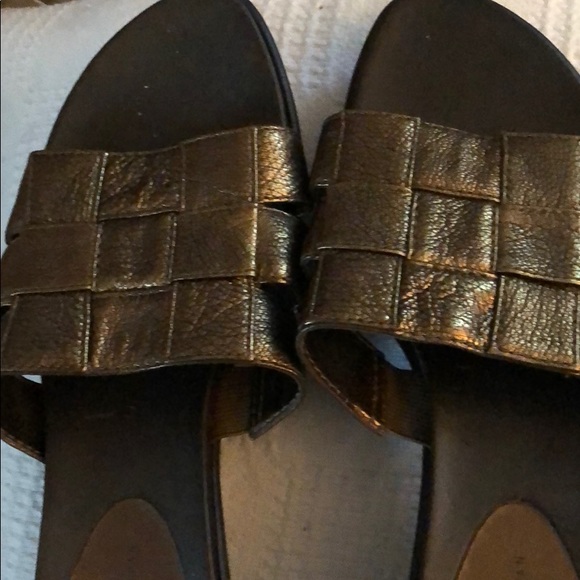 Copper Nine West Sandals Sz 7 - Picture 2 of 4